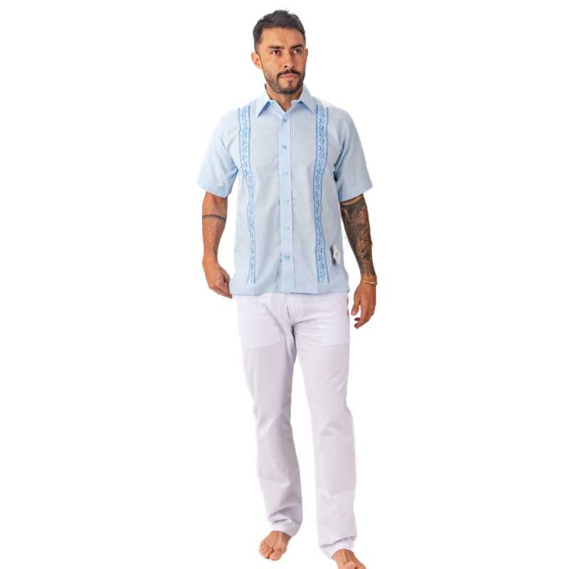 CONJUNTO EN LINO RISARALDENSE CAMISERO MANGA CORTA