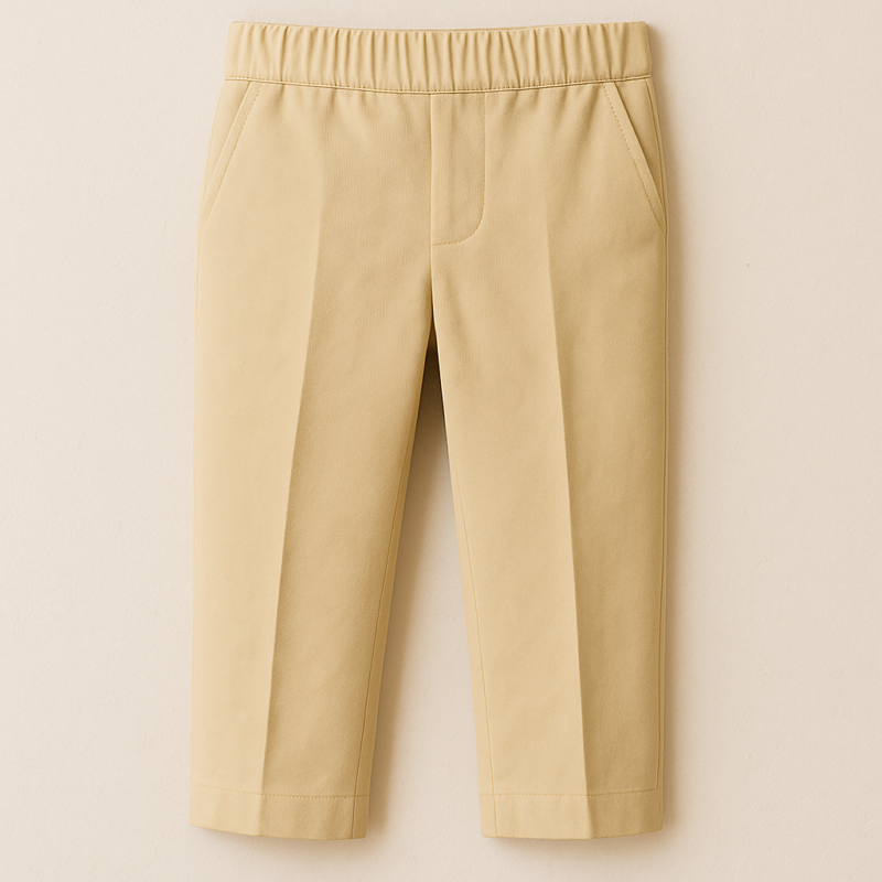 Pantalon lino niño beige