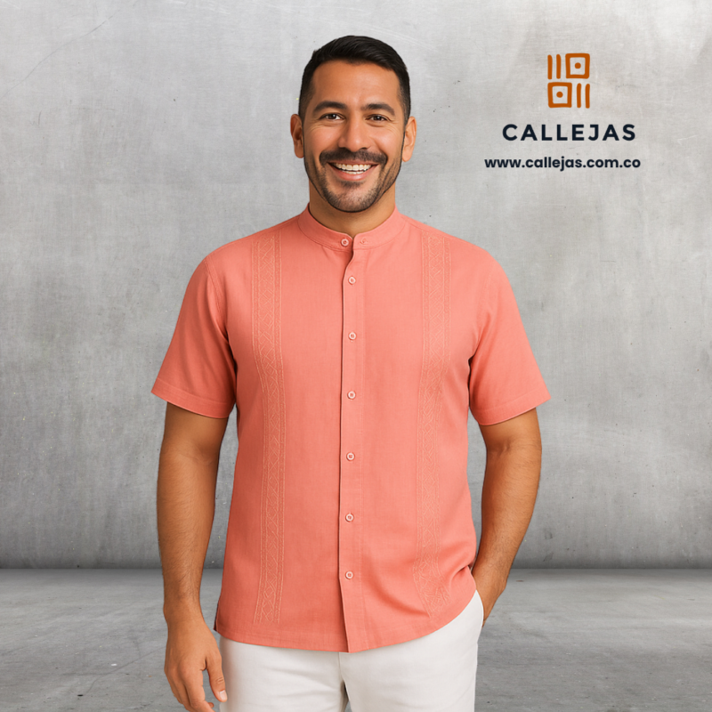 GUAYABERA SALMON NERU MC